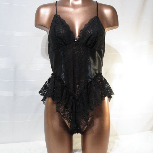 Vandemere Vintage Satin Teddy Romper Panties M - Picture 7 of 10